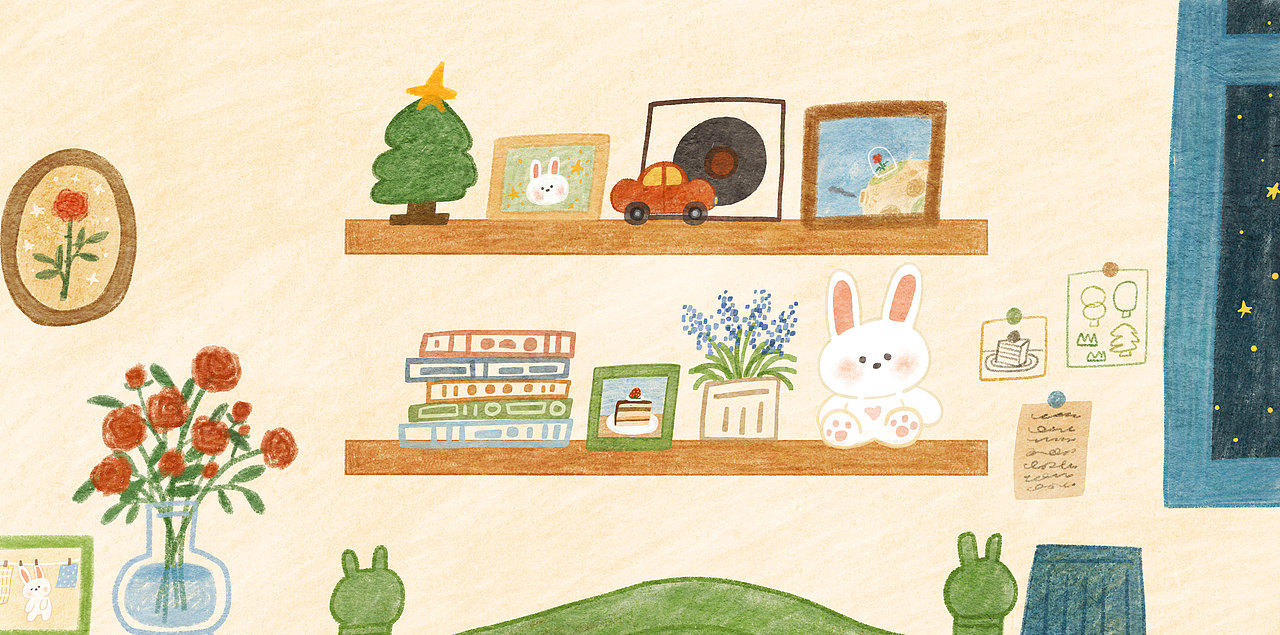 原创插画 | 现在是睡前故事时间，晚安（图ZMzk1NDg1NzIw） - 儿童插画 - 站酷设计师画画的小马驹原创素材 - 站酷ZCOOL