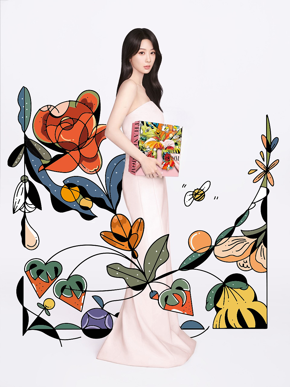 商业插画项目｜丸美母亲节限定礼盒设计