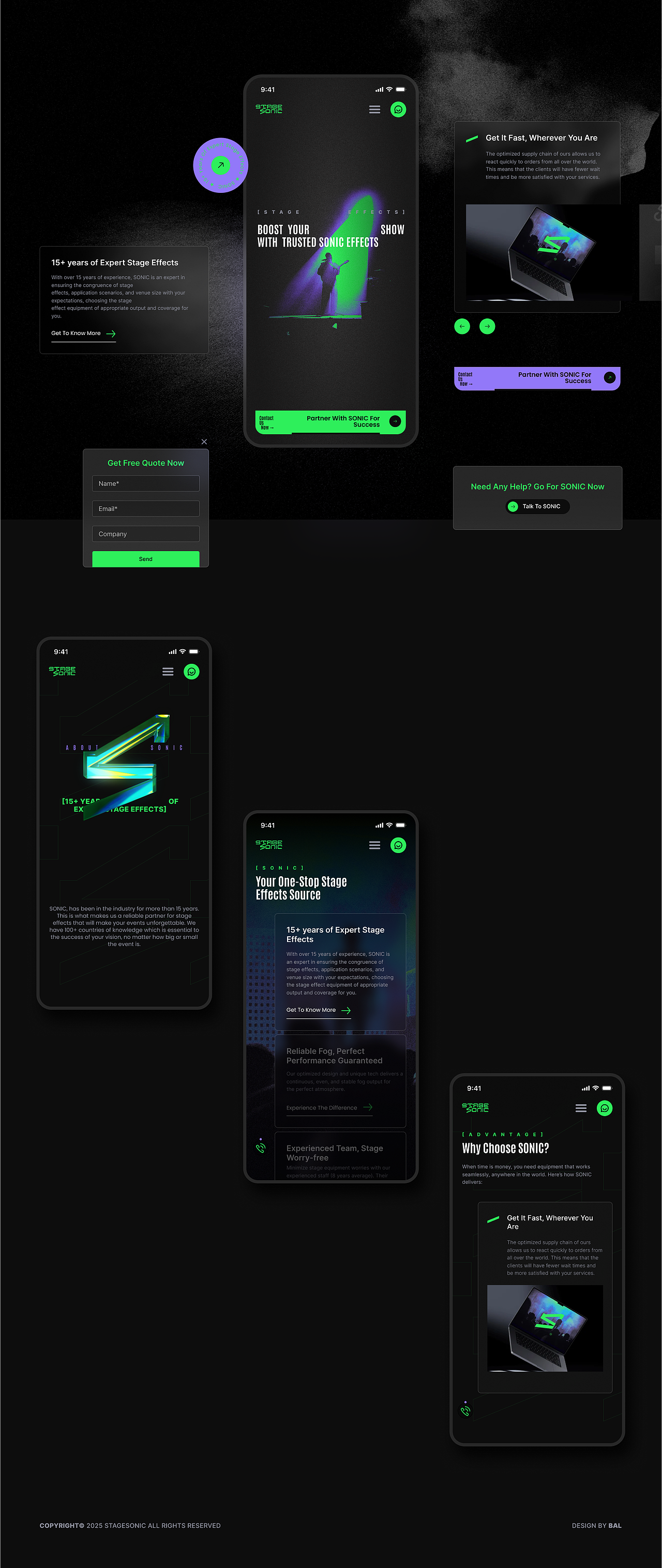 StageSonic-舞台设备响应式官网设计(图ZMzk1NTAwMzQw) - 企业官网 - 站酷设计师北岸佬JN原创素材 - 站酷ZCOOL