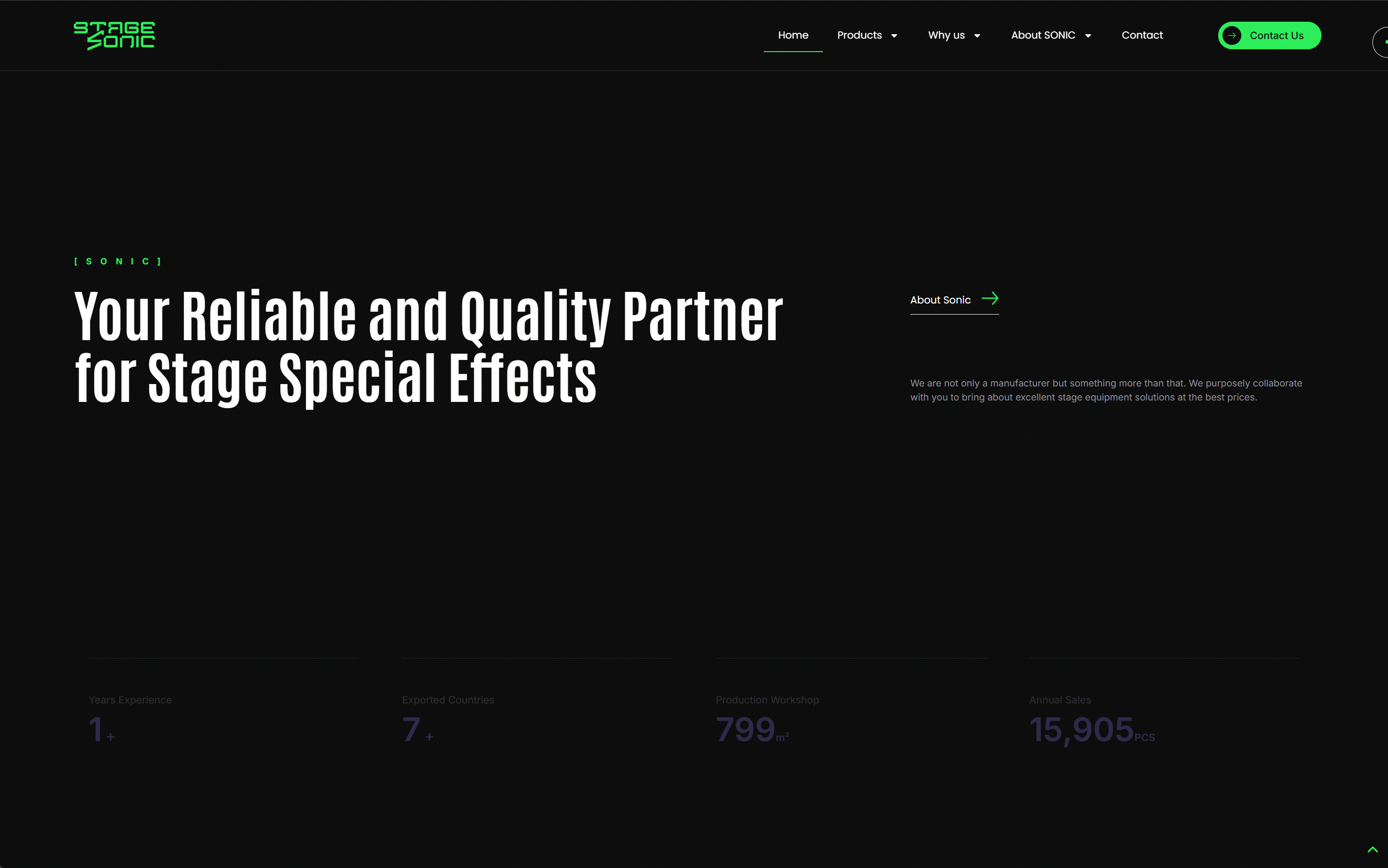 StageSonic-舞台设备响应式官网设计（图ZMzk1NTAwNDQ4） - 企业官网 - 站酷设计师小径分叉的村口原创素材 - 站酷ZCOOL