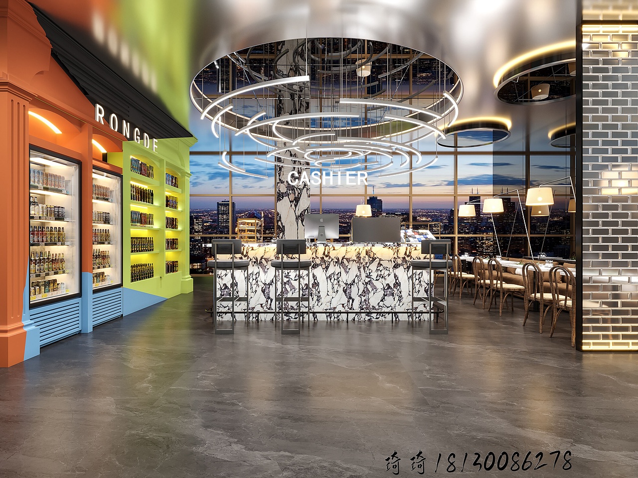 星夜公司 | 现代餐饮休闲空间设计:时尚与舒适的融合