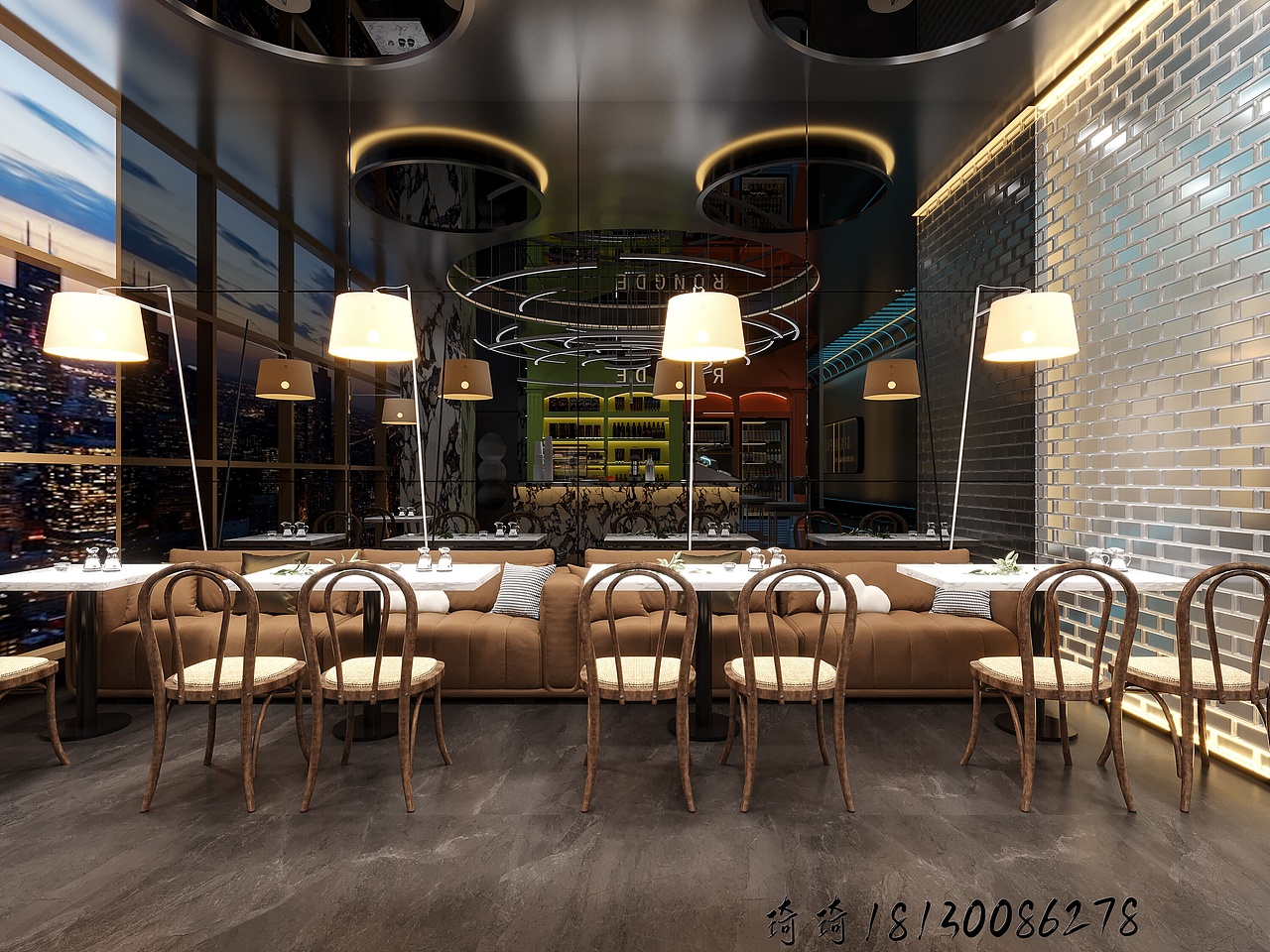 星夜公司 | 现代餐饮休闲空间设计:时尚与舒适的融合