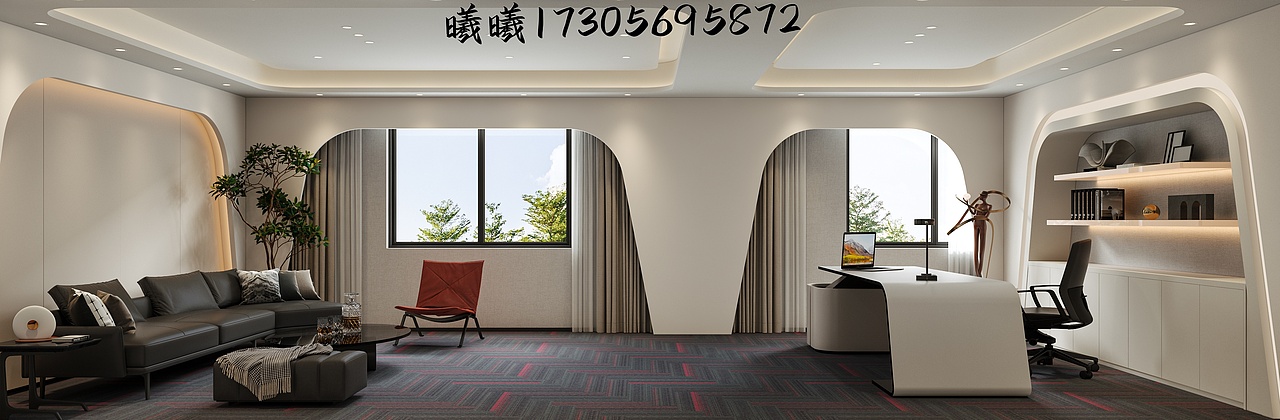 星夜公司 | 现代简约风空间设计 办公与生活的雅致呈现