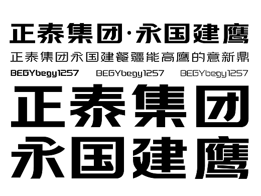 正泰集团企业定制字库字体开发系统定位设计-上海因心