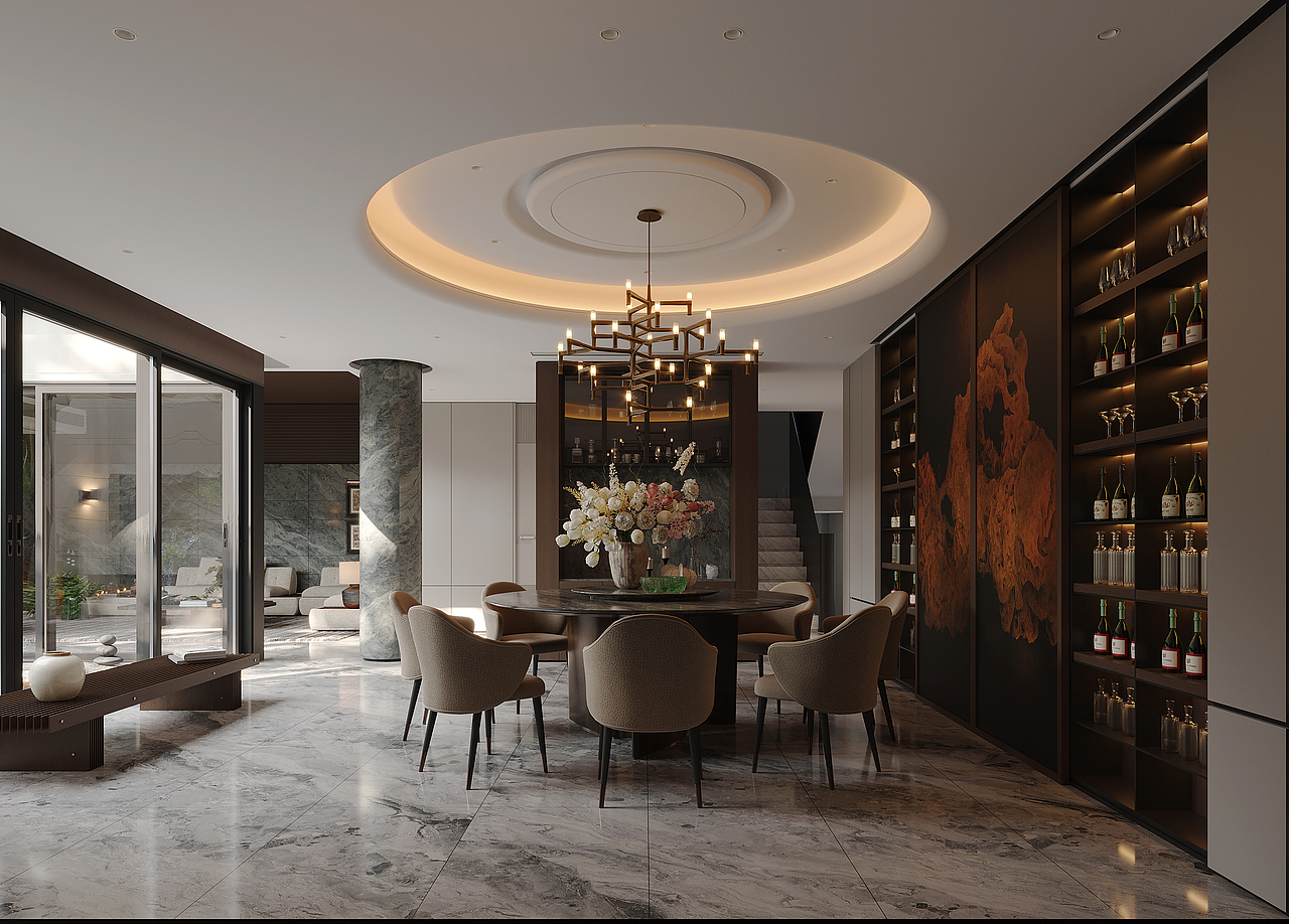 南昌万科无山合院-1F豪宅公区篇