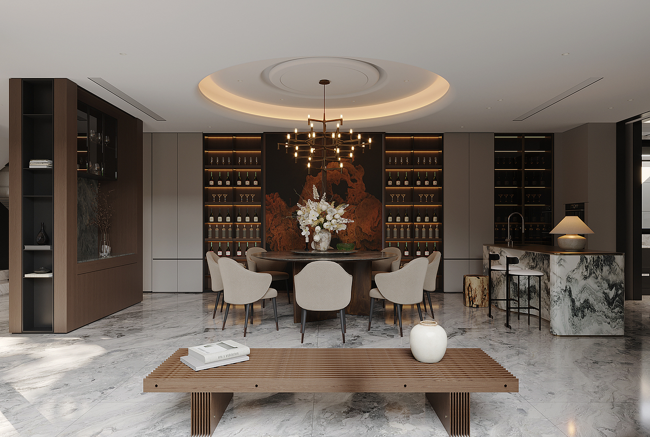 南昌万科无山合院-1F豪宅公区篇