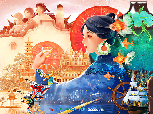 【闽都风物志】福州文旅插画