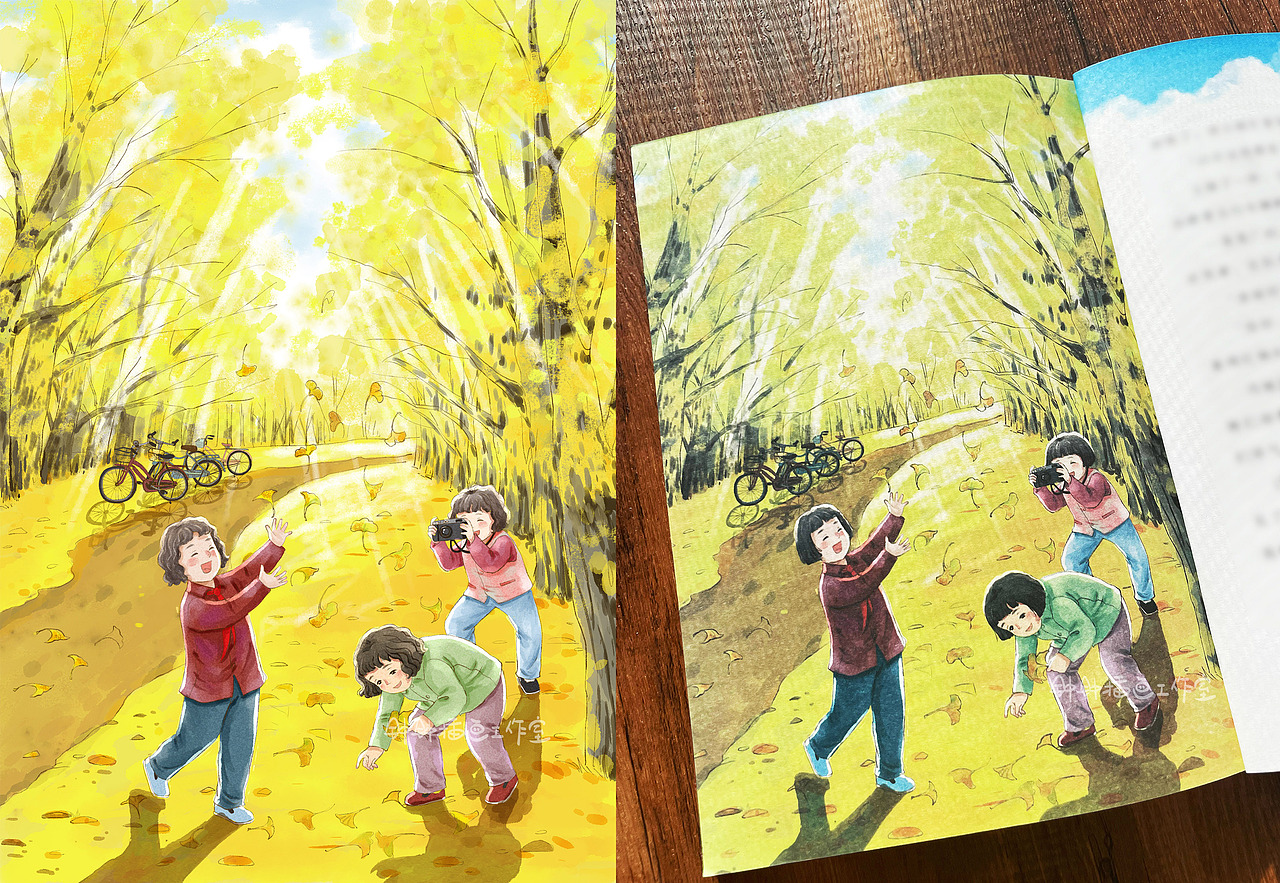 童书插画 | 《云上的孩子》(已商用)（图ZMzk1NTM5MjY4） - 儿童插画 - 站酷设计师钟钟插画工作室原创素材 - 站酷ZCOOL