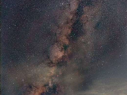 平潭犯船礁的星空银河 真的很绝