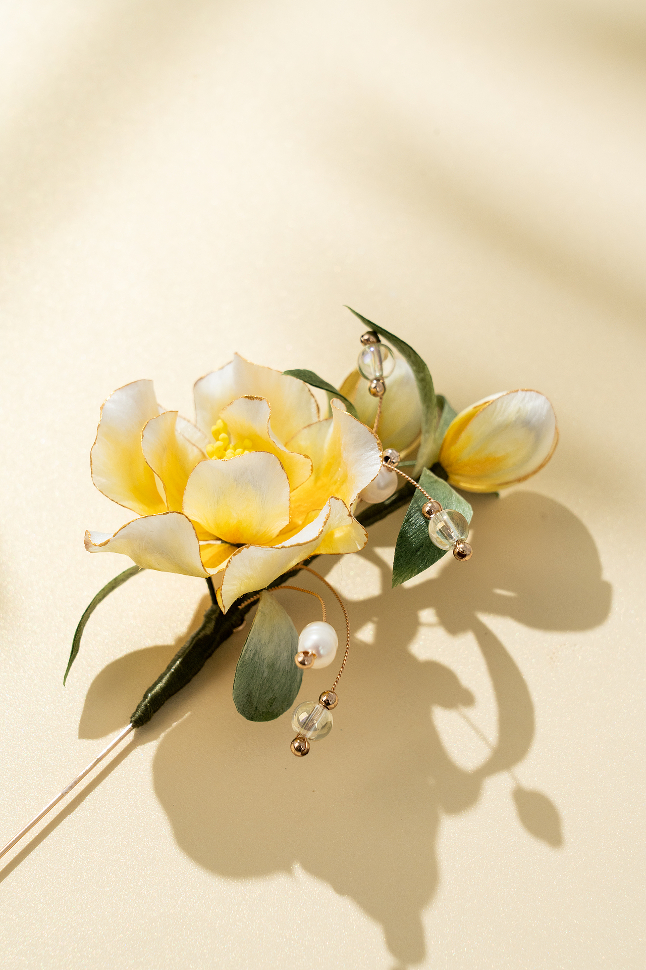 敦煌-非遗绒花胸针