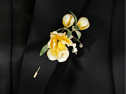 敦煌-非遗绒花胸针