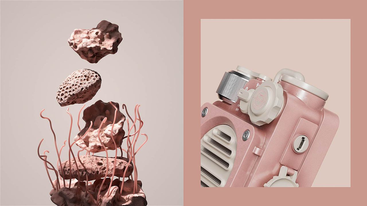 三维动态设计 猫王音箱