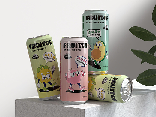 FRUITOR果力星动轻汽水包装设计