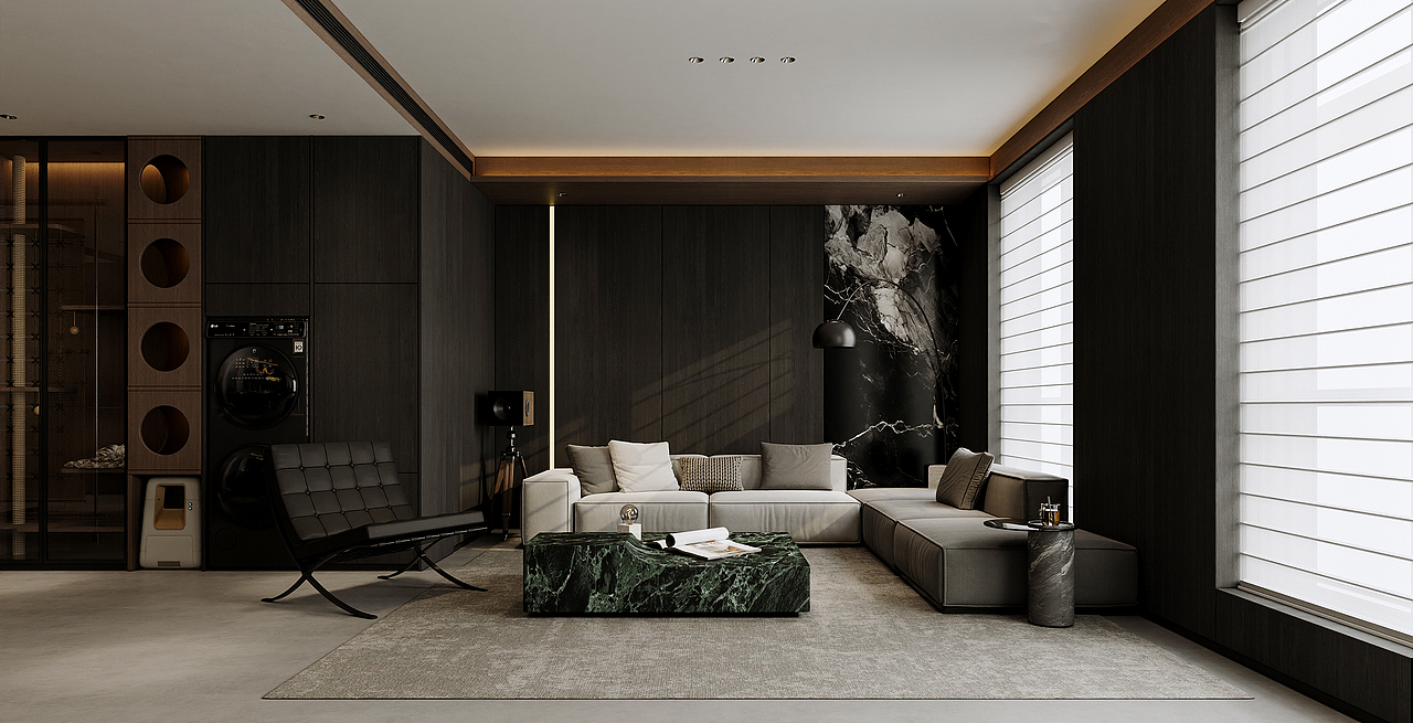 沈阳  保利云上145㎡  意式暗黑风效果表现