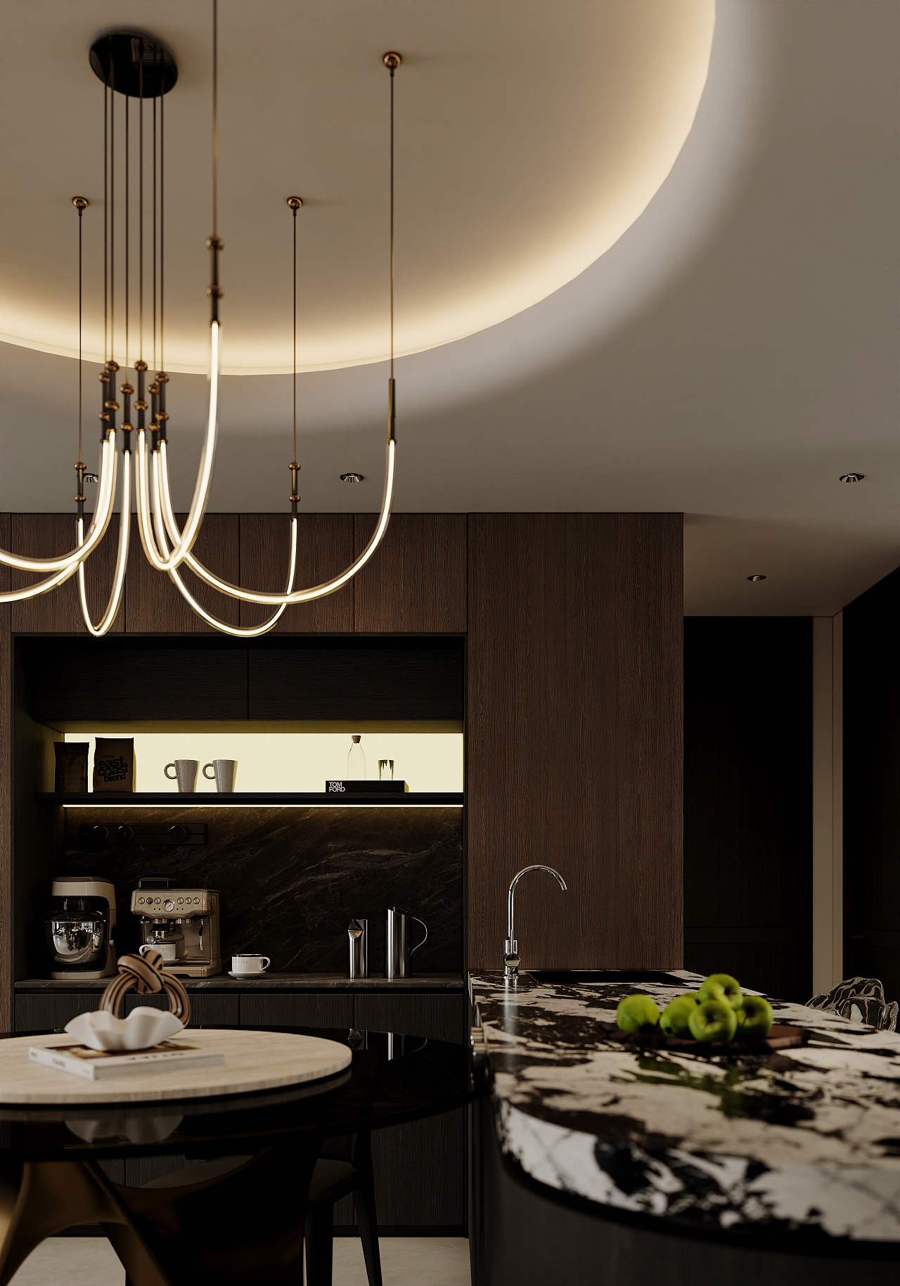 沈阳  保利云上145㎡  意式暗黑风效果表现