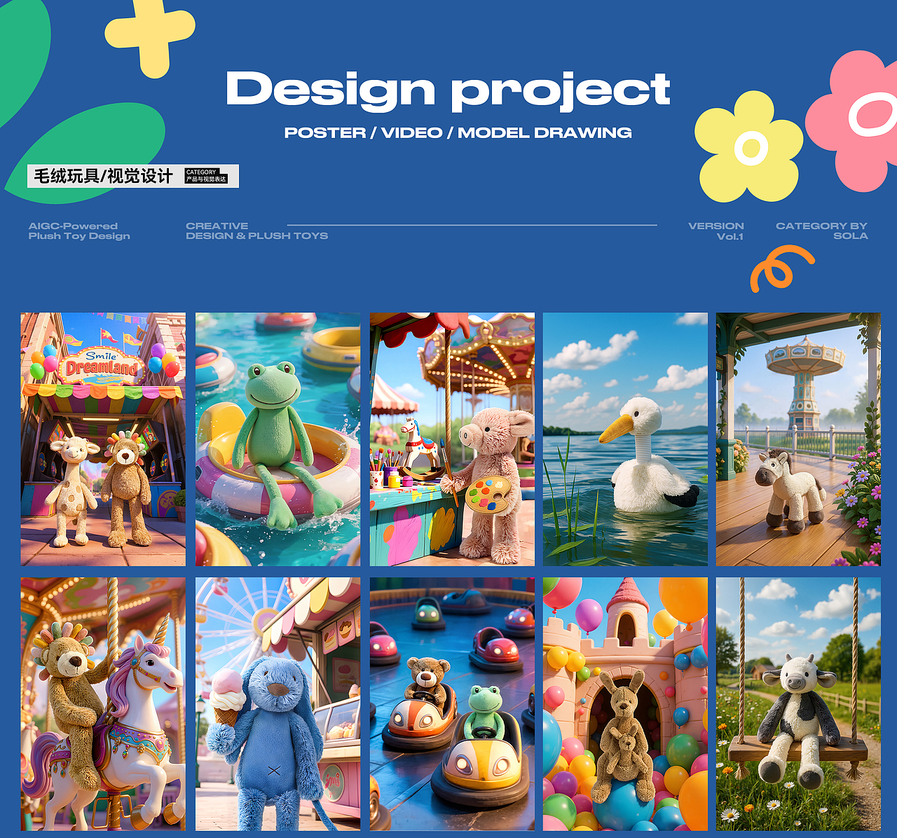 AIGC毛绒玩具|狂暑季商业视觉|产品动画短片（图ZMzk1NTcyNDc2） - AI作品 - 站酷设计师solaAI未来日记原创素材 - 站酷ZCOOL