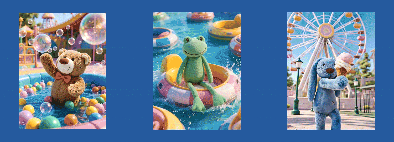 AIGC毛绒玩具|狂暑季商业视觉|产品动画短片（图ZMzk1NTcyNjA4） - AI作品 - 站酷设计师solaAI未来日记原创素材 - 站酷ZCOOL