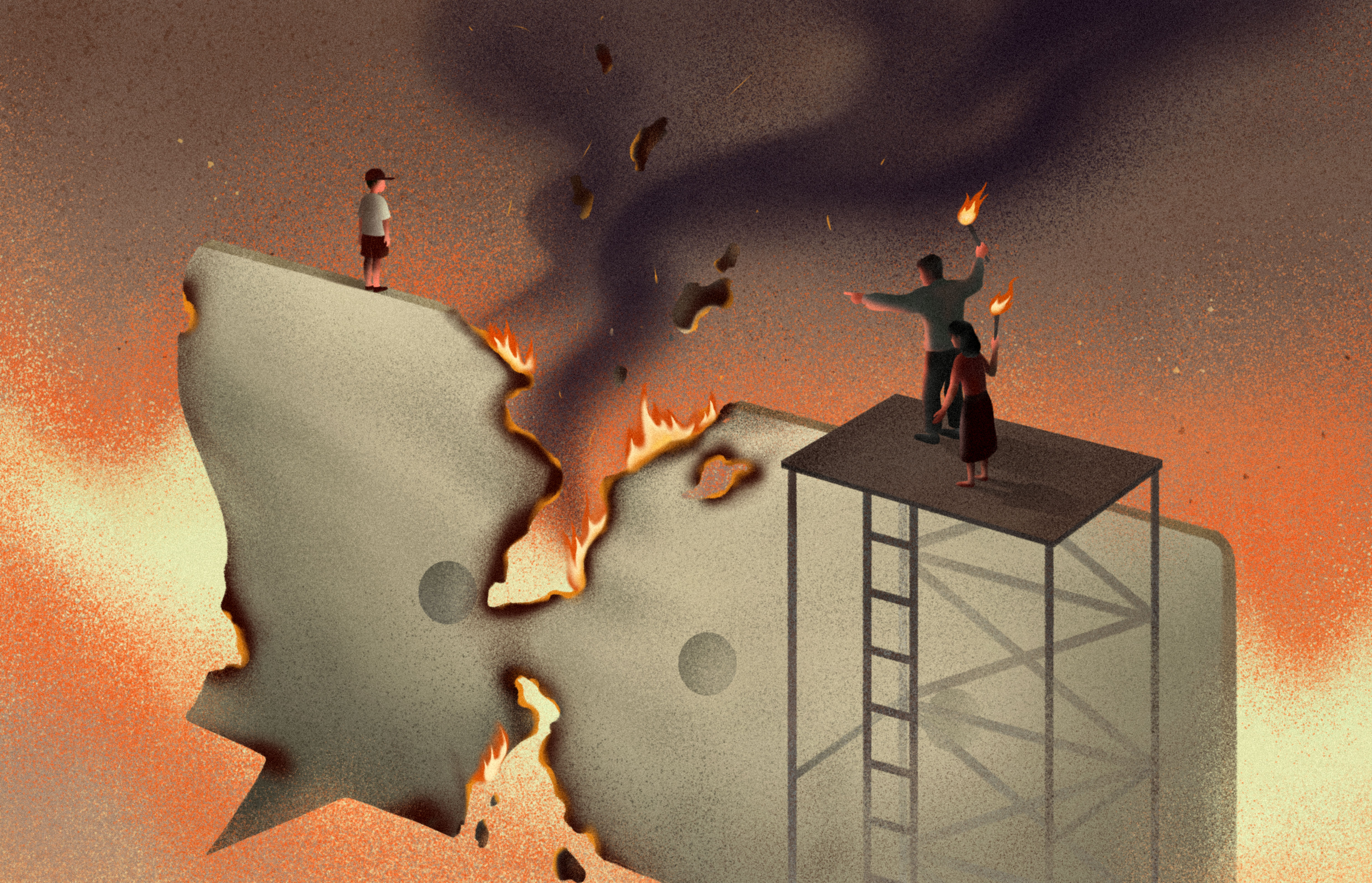 语言是武器,不要让它对准你的孩子-Miiii龙嫣的公益插画 |365天的好设计NO.133