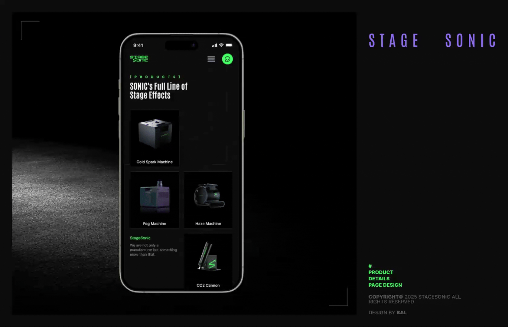 StageSonic-舞台设备响应式官网设计（图ZMzk1NTc2OTEy） - 企业官网 - 站酷设计师小径分叉的村口原创素材 - 站酷ZCOOL