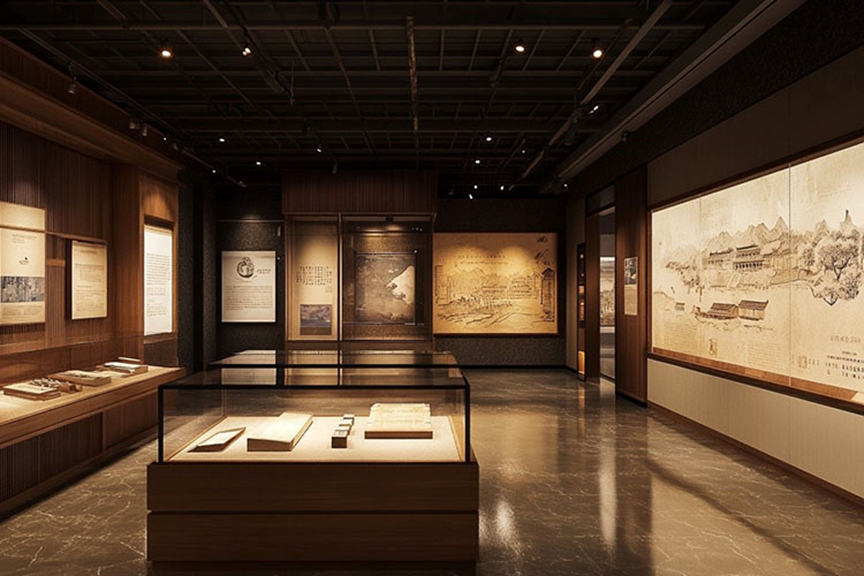 廉政教育展厅融合前沿多媒体技术，创设沉浸式情境强化教育成效。