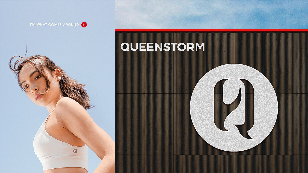 QUEENSTORM|瑜伽裤品牌logo设计 鲨鱼裤logo 女子运动(图ZMzk1NTgwMzY4) - 品牌 - 站酷设计师设计师陈末原创素材 - 站酷ZCOOL