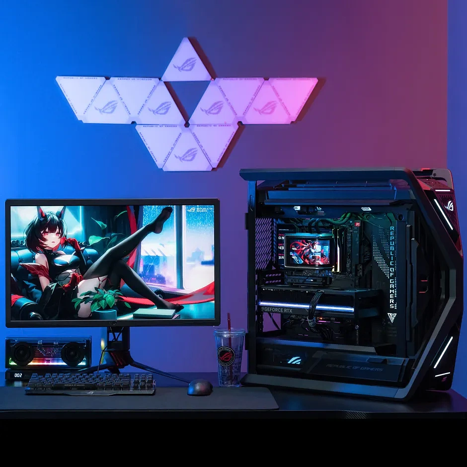 ROG玩家国度
<br>ROG(Republic of Gamers,玩家国度)创立于2006年,是华硕旗下专为高端游戏玩家和创作者打造的旗舰品牌。秉承“For Those Who Dare”的品牌精神,为全球玩家提供一站式电竞生态体验。