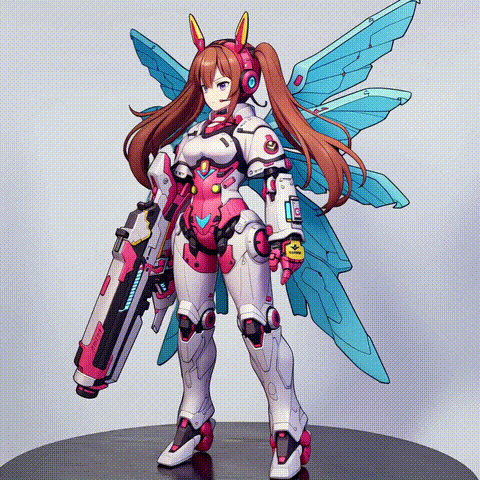 机甲系列(IP/插画)设计-机甲少女-星翼守护者（图ZMzk1NTkwNDA0） - 概念设定 - 站酷设计师TMP美术设计原创素材 - 站酷ZCOOL