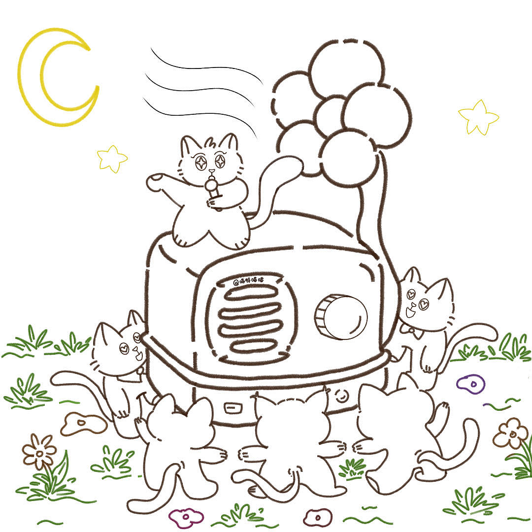 圣火喵喵教（图ZMzk1NTkxNDU2） - 艺术插画 - 站酷设计师喵特喵喵原创素材 - 站酷ZCOOL