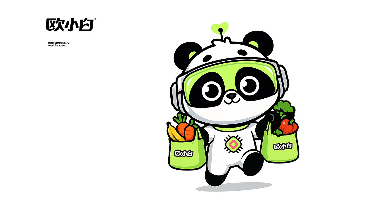 【橘鹿原创】欧小白超市品牌lgoo和IP设计（图ZMzk1NTkzMzU2） - IP形象 - 站酷设计师橘鹿品牌设计原创素材 - 站酷ZCOOL