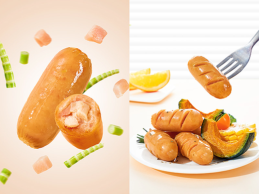 笋尖鸡胸肉香肠产品拍摄▶▷▶叁食传媒