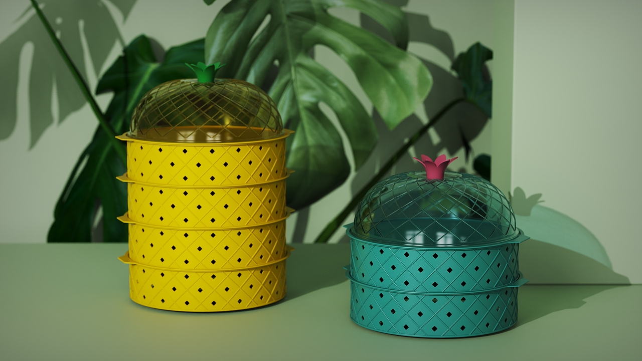 菠萝造型PET菜罩（图ZMzk1NjAyMDE2） - 生活用品 - 站酷设计师Odindesgin原创素材 - 站酷ZCOOL