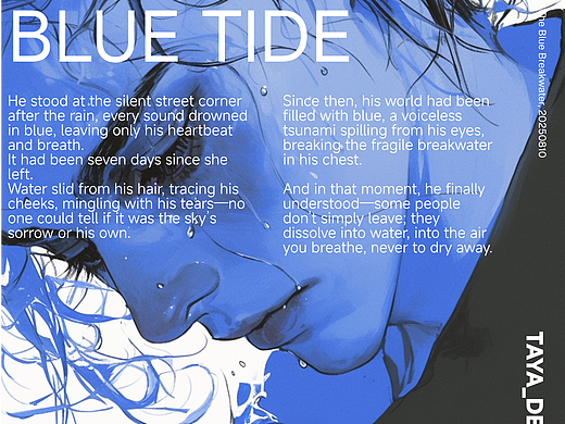 《蓝潮 Blue Tide》画展物料