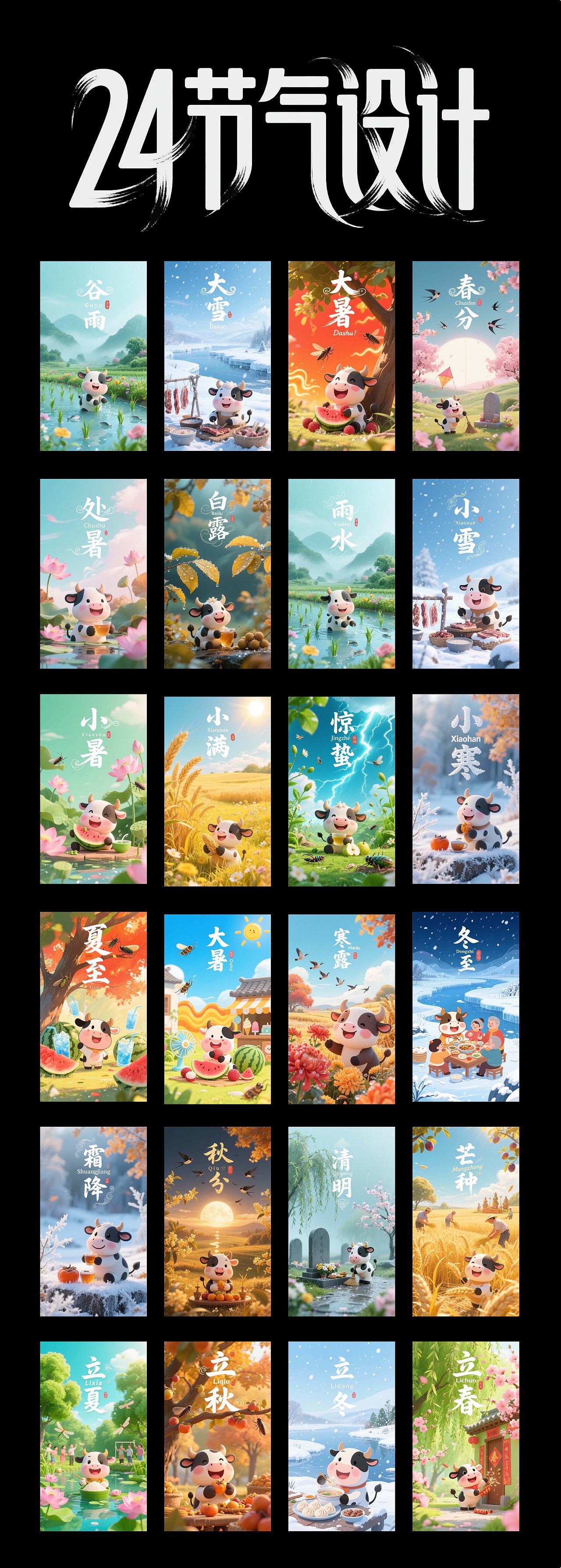 24节气设计（图ZMzk1NjE4MDg4） - AI作品 - 站酷设计师Z024289056原创素材 - 站酷ZCOOL
