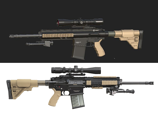 【3dmax武器建模】次世代狙击步枪模型制作教程。