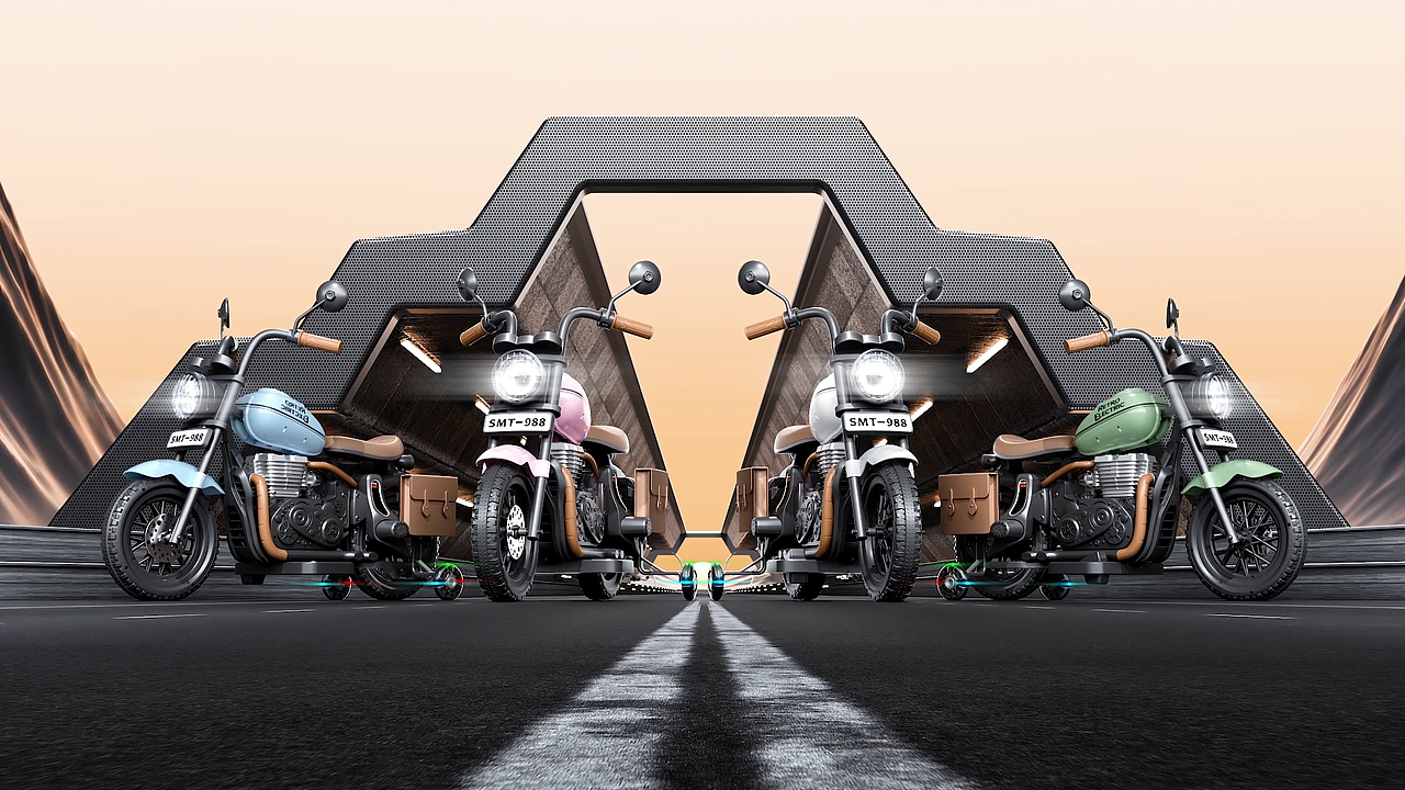 C4D动态设计_旷野摩托 撕裂隧道边界_2025.4（图ZMzk1NjI2OTIw） - 动画/影视 - 站酷设计师银河指挥官原创素材 - 站酷ZCOOL