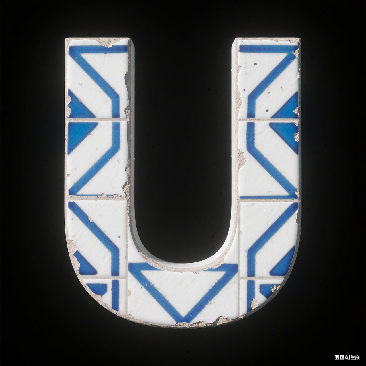 26个不同材质英文字母设计