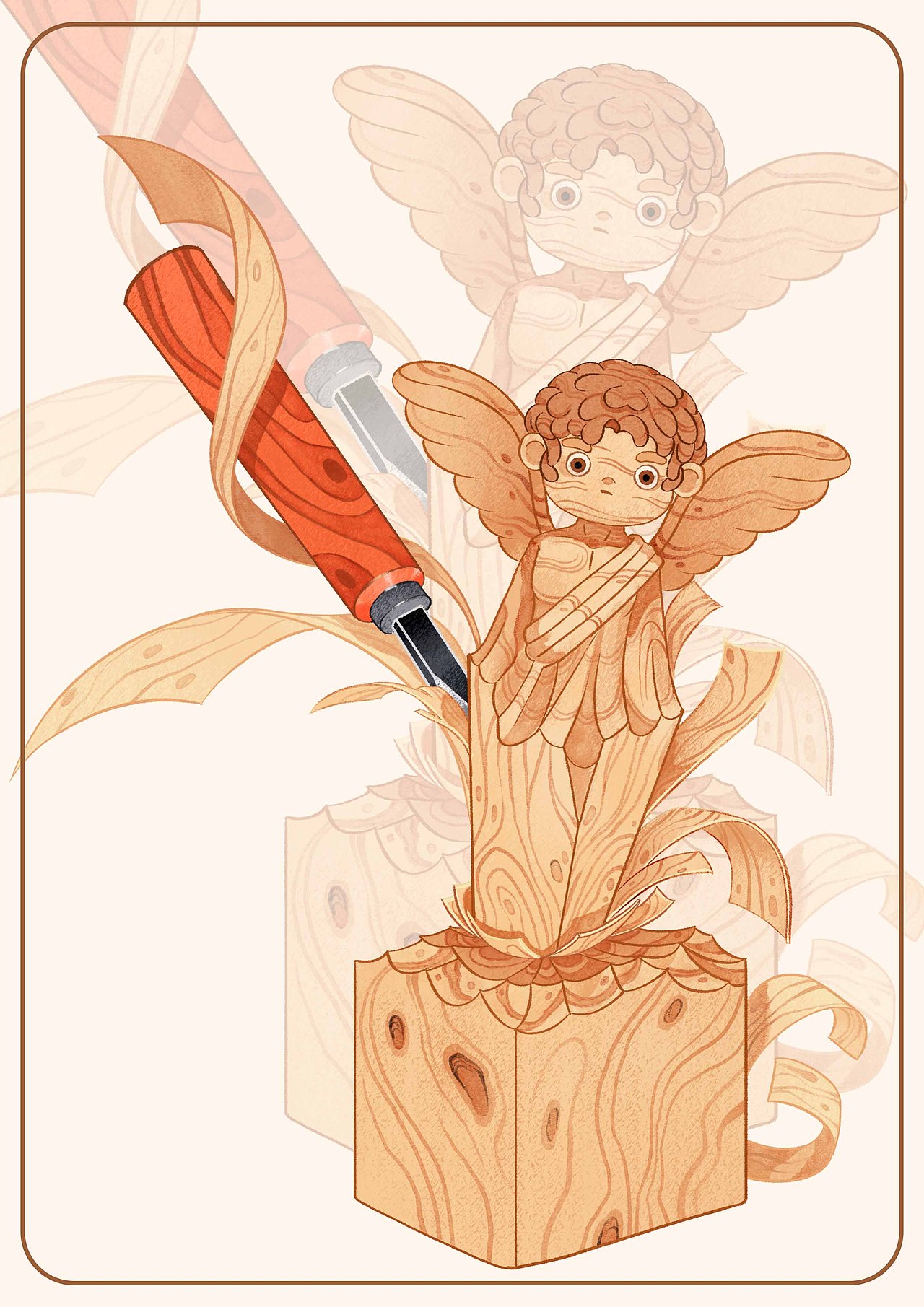 雕琢（图ZMzk1NjMyODIw） - 艺术插画 - 站酷设计师我是黎明原创素材 - 站酷ZCOOL