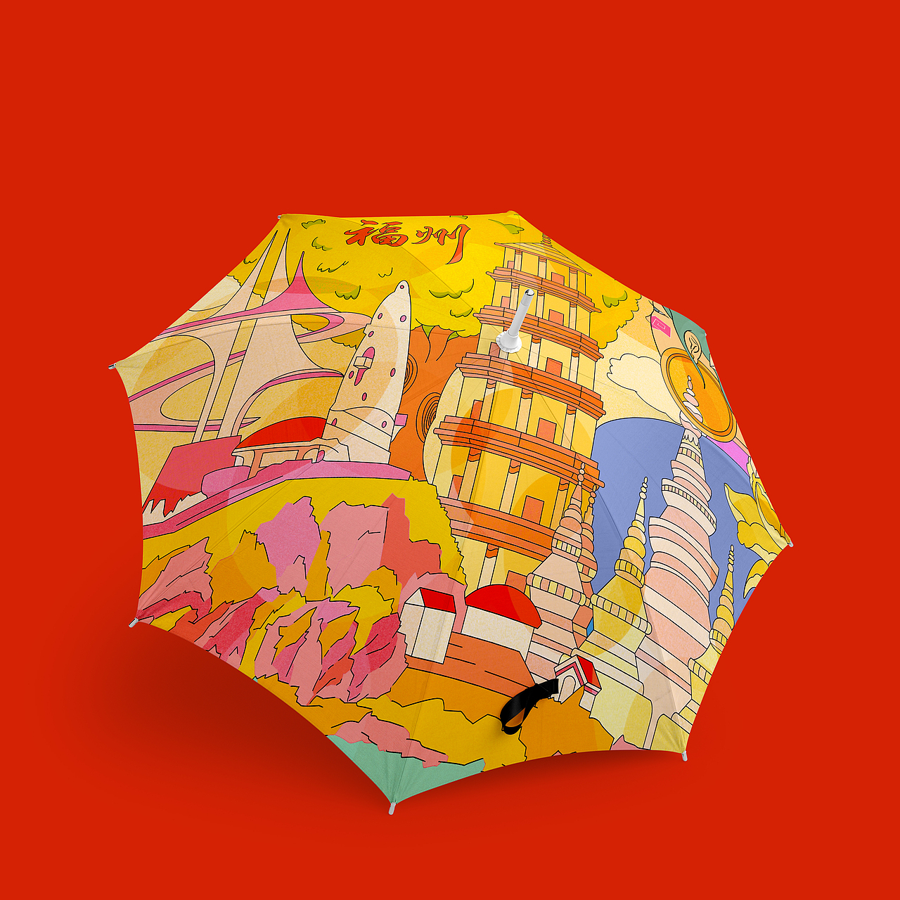 福州 有福之州 文旅海报（图ZMzk1NjM4NjYw） - 商业插画 - 站酷设计师prince琦雨遇鱼原创素材 - 站酷ZCOOL