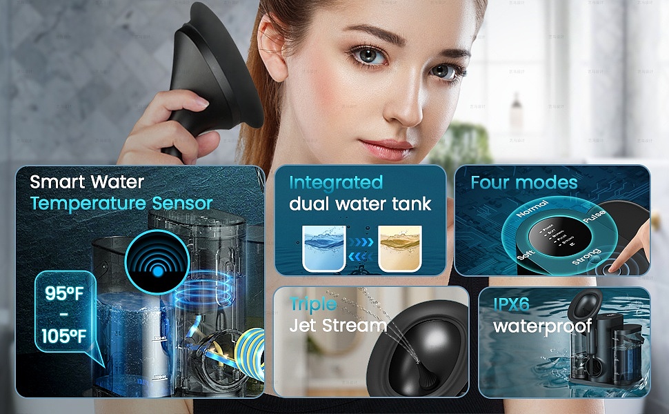 冲耳器 美容与个护-Amazon亚马逊主副图A+设计案例