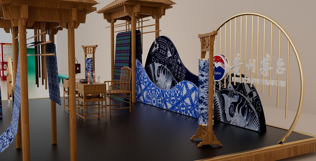 茅台活动美陈-小七孔（图ZMzk1NjQ2MjM2） - 宣传物料 - 站酷设计师菜丶菜原创素材 - 站酷ZCOOL