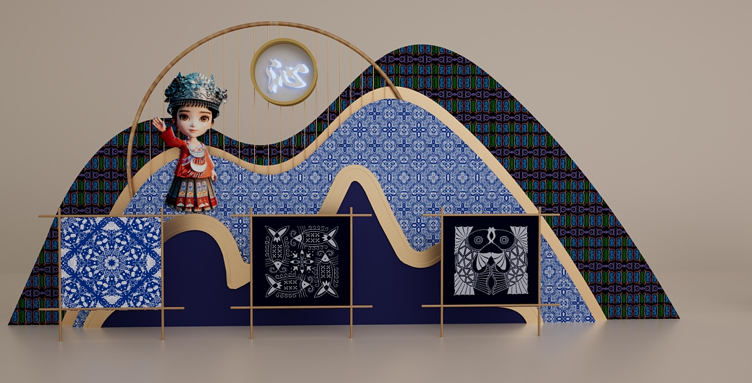 茅台活动美陈-小七孔（图ZMzk1NjQ2MjA0） - 宣传物料 - 站酷设计师菜丶菜原创素材 - 站酷ZCOOL