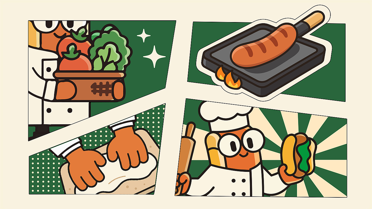 HOT DOG ! 轻研所 | 轻食热狗品牌全案设计/LOGO/ VI（图ZMzk1NjUwOTIw） - 品牌 - 站酷设计师刘大头呀原创素材 - 站酷ZCOOL