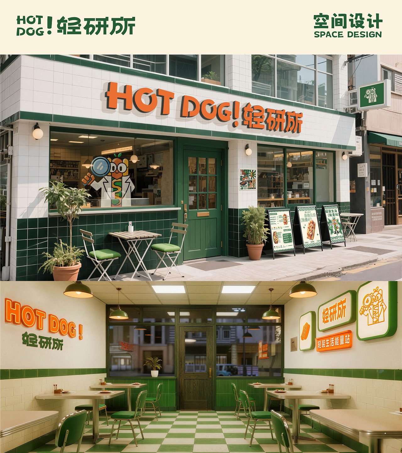 HOT DOG ! 轻研所 | 轻食热狗品牌全案设计/LOGO/ VI（图ZMzk1NjUxMDA4） - 品牌 - 站酷设计师刘大头呀原创素材 - 站酷ZCOOL