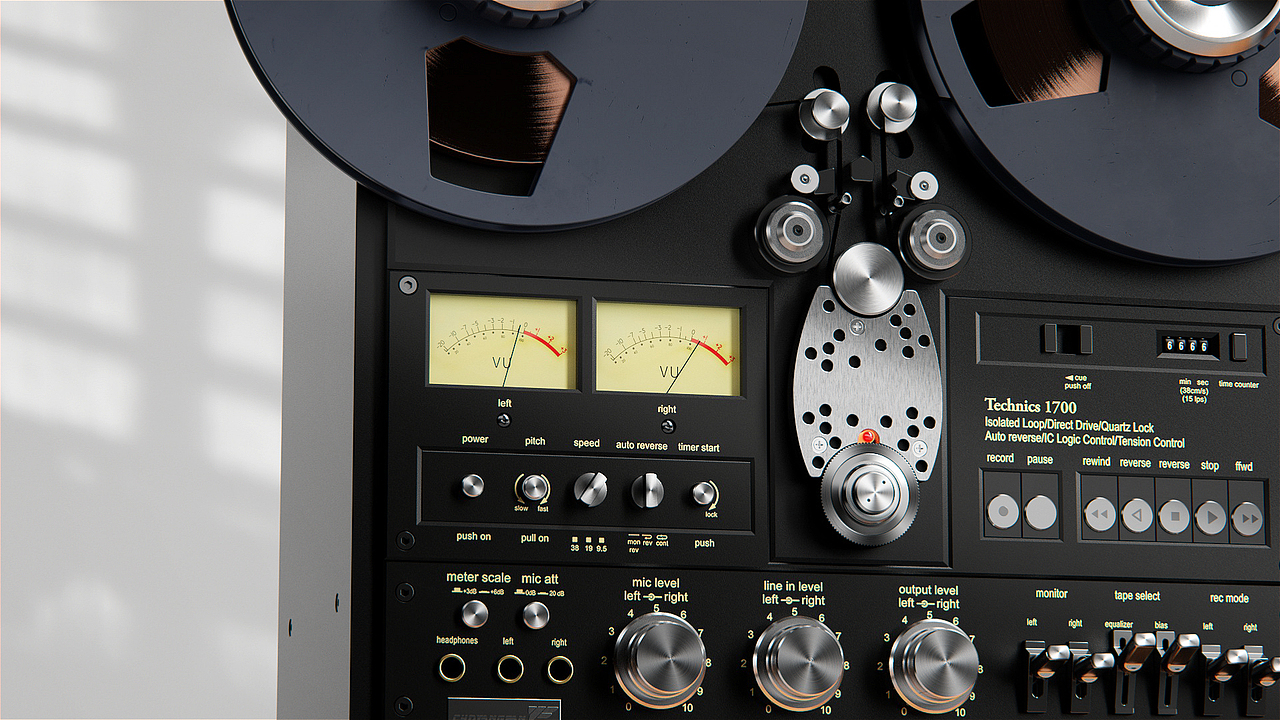 C4D松下磁带开盘机-动态解析