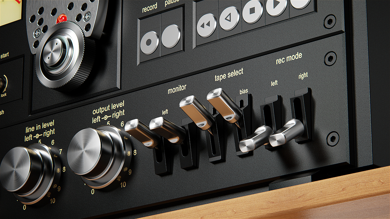 C4D松下磁带开盘机-动态解析