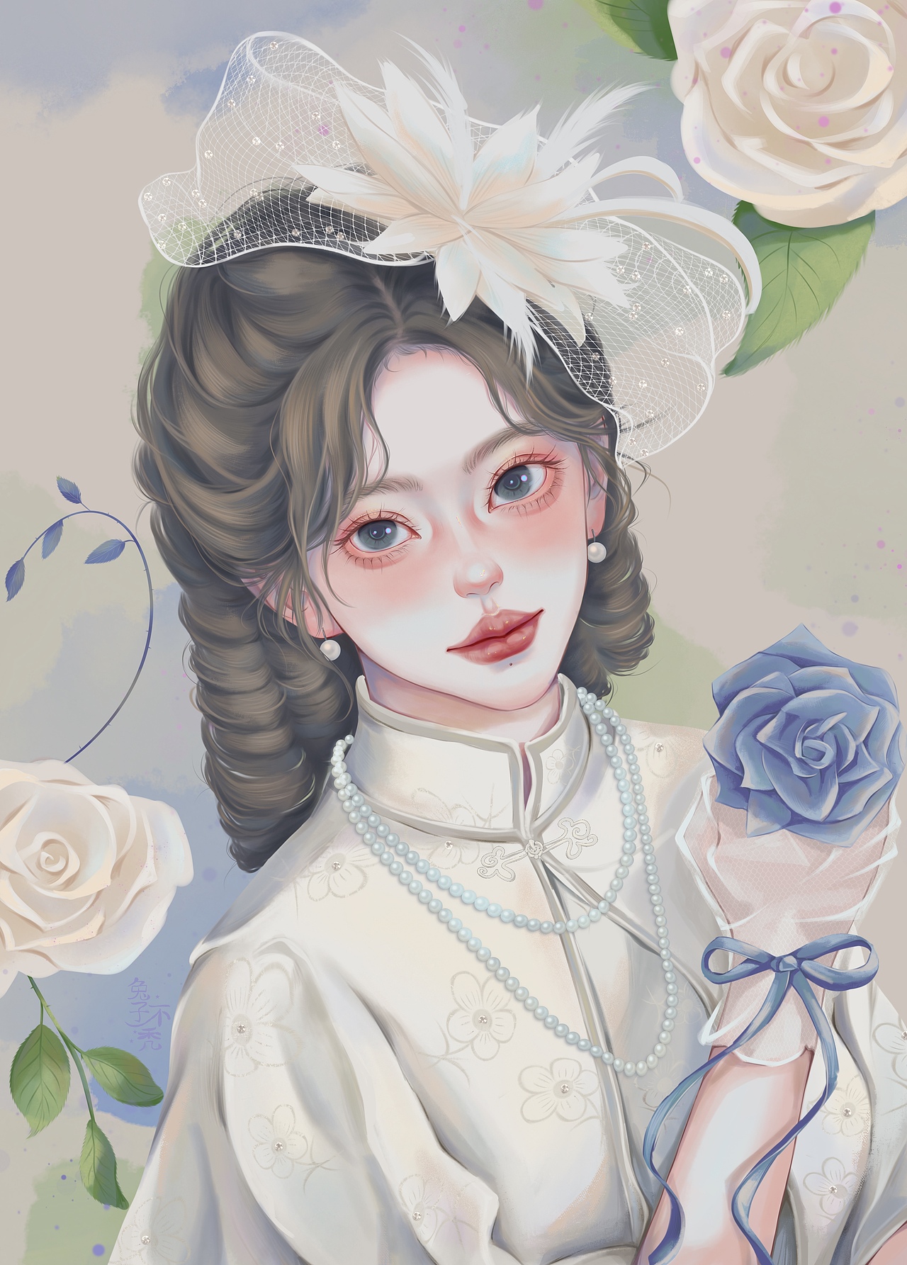 留洋大小姐vs清汉女（图ZMzk1Njk3Njg4） - 创作习作 - 站酷设计师不秃兔子原创素材 - 站酷ZCOOL