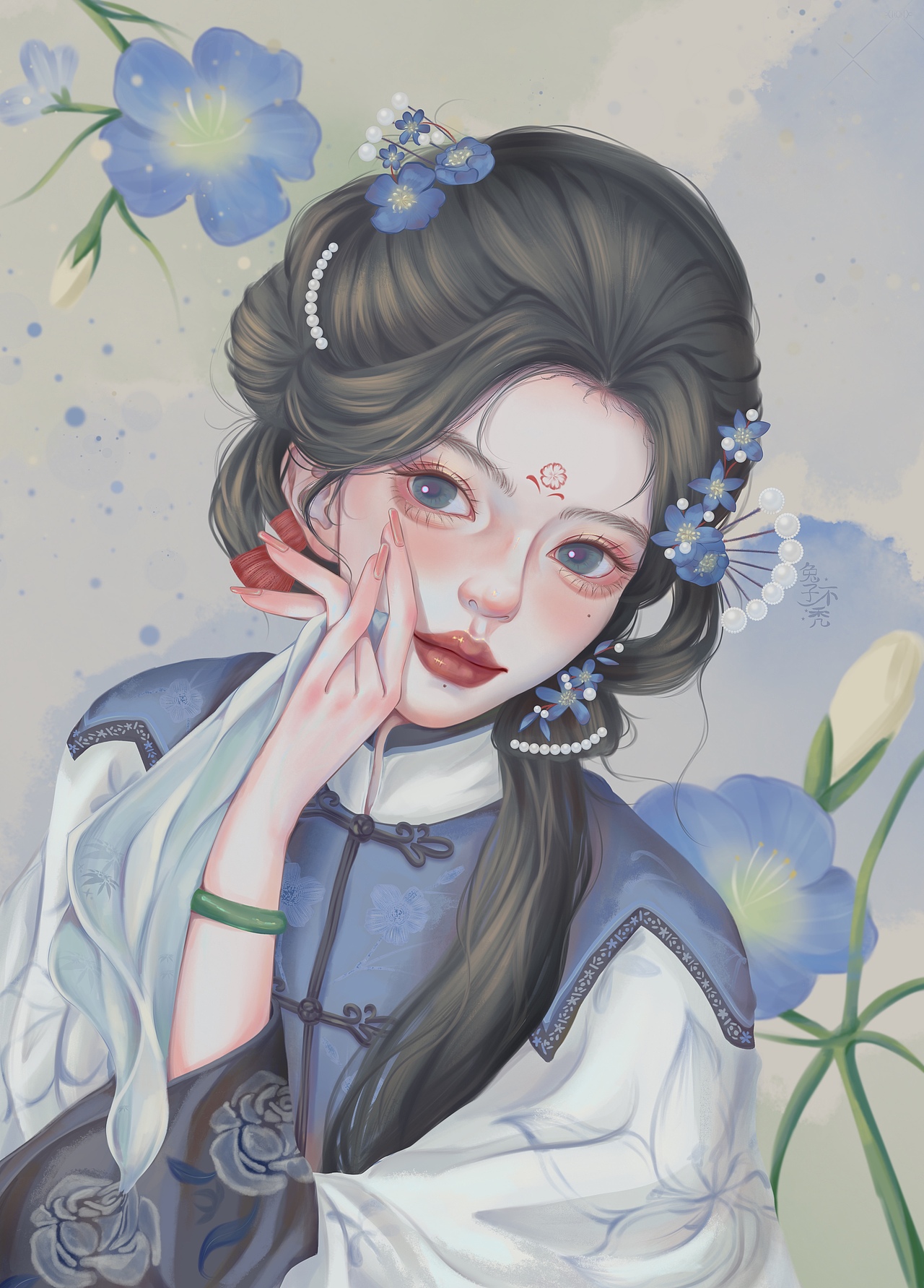 留洋大小姐vs清汉女（图ZMzk1Njk3Njky） - 创作习作 - 站酷设计师不秃兔子原创素材 - 站酷ZCOOL
