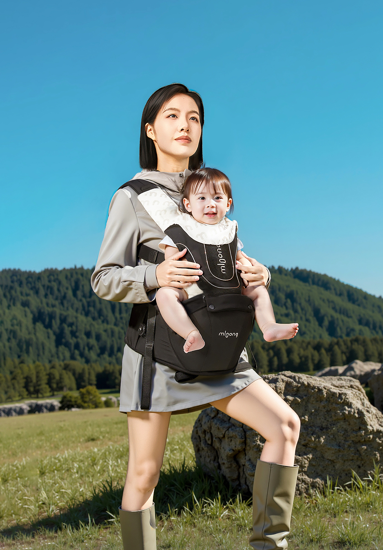 腰凳拍摄,大小模肤色最强对比,修不下去了将就看吧