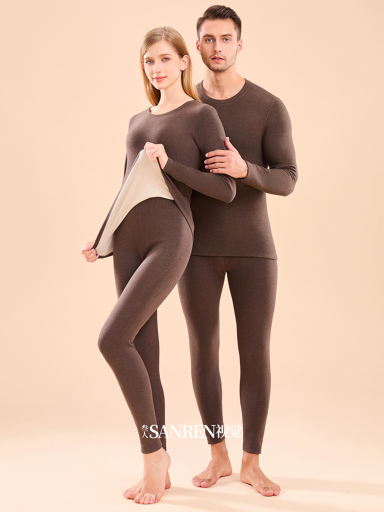 保暖内衣拍摄 模特拍摄 秋衣秋裤 男女内衣拍摄（图ZMzk1NzA3MjA4） - 人像摄影 - 站酷设计师叁人视觉原创素材 - 站酷ZCOOL