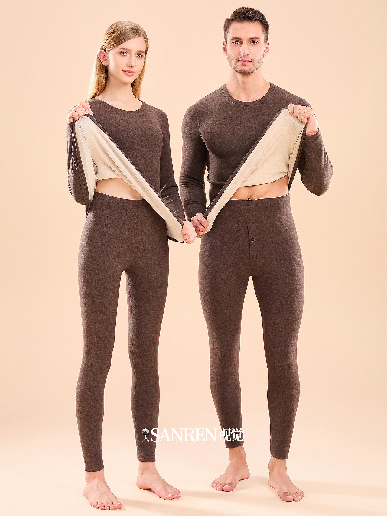 保暖内衣拍摄 模特拍摄 秋衣秋裤 男女内衣拍摄（图ZMzk1NzA3MjEy） - 人像摄影 - 站酷设计师叁人视觉原创素材 - 站酷ZCOOL